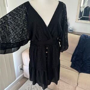 Amazon Chic Black Lace Dress